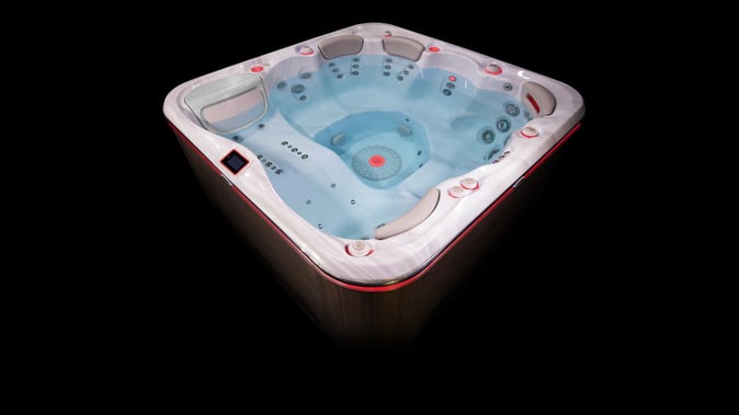 hydropool-hot-tub-Signature-679-HT-ChromaTherapy-Package--Waterfall-Red-Light