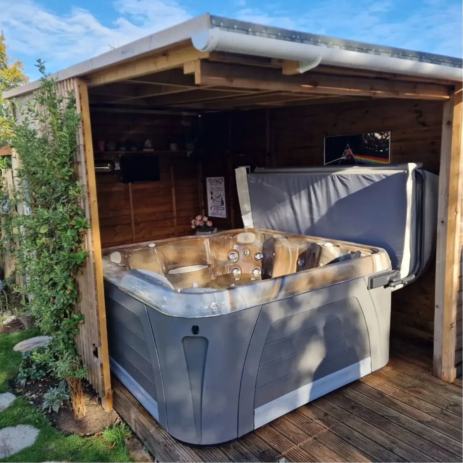 hydropool serenity hot tub enclosure